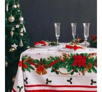 Набор столовый Этель Рождественский бал скатерть 150х110 см +/-3 см с ГМВО, салфетка 40х40 см - 4 шт, 100% хлопок 1652732