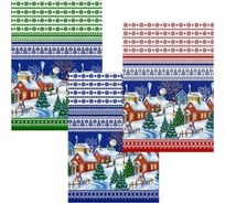 Полотенце МУЛЬТИДОМ Зимняя деревушка, 42х72 см, 3 цвета ТП2-120