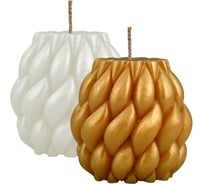 Свеча декоративная МУЛЬТИДОМ Витая, 4х4х5,5 см, 2 цвета МС5-131