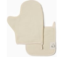 Кухонный набор Этель Home молочный, варежка-прихватка 18х29 см, прихватка 19х19 см 10472153