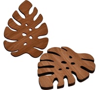 Подставка под горячее МУЛЬТИДОМ Монстера, 12х9,5 см МБ18-388