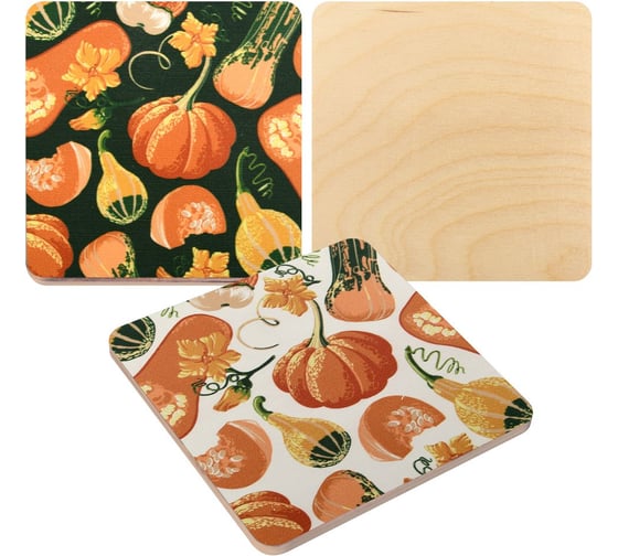 Подставка под горячее МУЛЬТИДОМ ТЫКВЫ, 14х14 см, 2 цвета МТ18-391 1