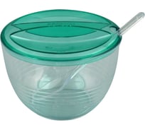 Сахарница МУЛЬТИДОМ Fresh мята полупрозрачный, 12х10х9 см ИК 14466000