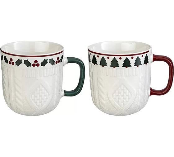 Набор из двух кружек Tkano Warm Celebration из коллекции New Year Essential, 400 мл TK24-NY_CU0001