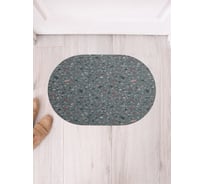 Коврик в прихожую JoyArty овальный Керамогранит серый 58x38 см sbm_430115_58x38