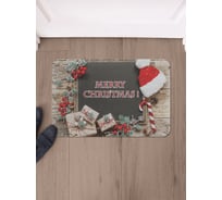 Коврик в прихожую придверный JoyArty прямоугольный Зимние подарки 58x38 см sbmrec_21497_58x38