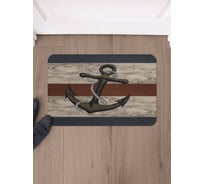 Коврик в прихожую придверный JoyArty прямоугольный Наклоненный якорь 58x38 см sbmrec_5329_58x38