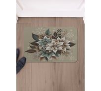 Коврик в прихожую JoyArty прямоугольный Букет в снежинках 58x38 см sbmrec_sd3918_58x38