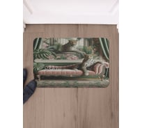 Коврик в прихожую JoyArty прямоугольный Леопард 58x38 см sbmrec_sd3538_58x38