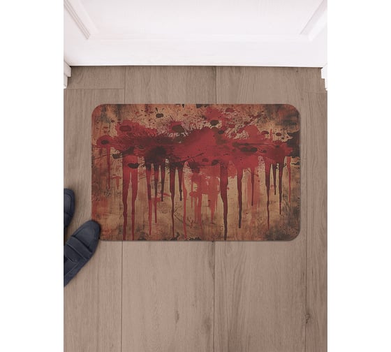 Коврик в прихожую JoyArty прямоугольный Краска на стене 58x38 см sbmrec_sd3844_58x38 1