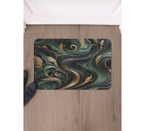 Коврик в прихожую JoyArty прямоугольный Мраморные цветы 58x38 см sbmrec_sd3493_58x38