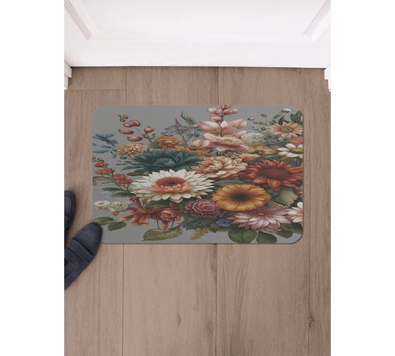 Коврик в прихожую JoyArty прямоугольный Сухоцветы осени 58x38 см sbmrec_sd3419_58x38