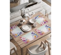 Сервировочные салфетки на стол JoyArty "Луговые цветы", 30x46 см , ser002_sd3461_30x46