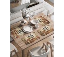 Сервировочные салфетки на стол JoyArty "Раскраска листьев", 30x46 см , ser002_sd3481_30x46