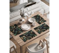 Сервировочные салфетки на стол JoyArty "Мраморные цветы", 30x46 см , ser002_sd3493_30x46