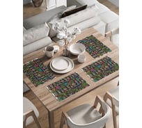 Сервировочные салфетки на стол JoyArty "Полка с цветами", 30x46 см , ser002_sd3518_30x46