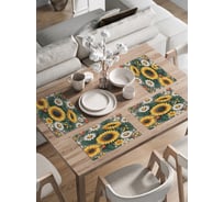 Сервировочные салфетки на стол JoyArty "Поле цветов", 30x46 см , ser002_sd3445_30x46