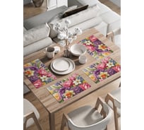 Сервировочные салфетки на стол JoyArty "Весенние цветы", 30x46 см , ser002_sd3497_30x46