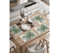 Сервировочные салфетки на стол JoyArty "Эвкалипт", 30x46 см , ser002_sd3534_30x46
