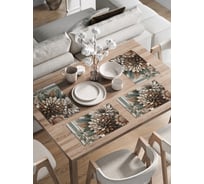 Сервировочные салфетки на стол JoyArty "Цветы полоски", 30x46 см , ser002_sd3511_30x46