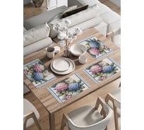 Сервировочные салфетки на стол JoyArty "Гортензия", 30x46 см , ser002_sd3407_30x46