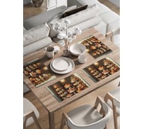 Сервировочные салфетки на стол JoyArty "Сладкая витрина", 30x46 см , ser002_sd3452_30x46