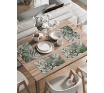 Сервировочные салфетки на стол JoyArty "Зеленая композиция", 30x46 см , ser002_sd3489_30x46