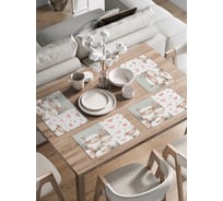 Сервировочные салфетки на стол JoyArty "Милые овечки", 30x46 см , ser002_sd3439_30x46