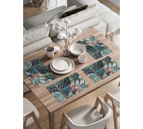 Сервировочные салфетки на стол JoyArty "Зимний городок", 30x46 см , серия Новый год и Рождество ser002_sd3985_30x46