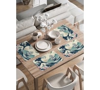 Сервировочные салфетки на стол JoyArty "Корабль на волнах", 30x46 см , ser002_sd3565_30x46