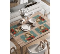 Сервировочные салфетки на стол JoyArty "Новогодний подарок", 30x46 см , серия Новый год и Рождество ser002_sd3976_30x46