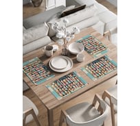 Сервировочные салфетки на стол JoyArty "Лавка с мороженым", 30x46 см , ser002_sd3453_30x46