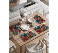 Сервировочные салфетки на стол JoyArty "Цветочное настроение", 30x46 см , ser002_sd3526_30x46