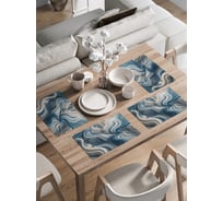 Сервировочные салфетки на стол JoyArty "Волны", 30x46 см , ser002_sd3531_30x46