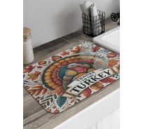 Коврик для сушки посуды JoyArty Благодарность индейке 58x38 см sbmrec_sd4027_58x38