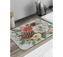 Коврик для сушки посуды JoyArty Букет с шишками 58x38 см sbmrec_sd3995_58x38