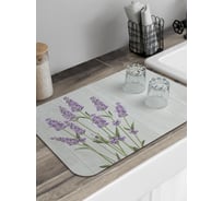 Коврик для сушки посуды JoyArty Лаванда у забора 58x38 см sbmrec_62730_58x38
