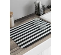Коврик для сушки посуды JoyArty Горизонтальный контраст полос 58x38 см sbmrec_94528_58x38
