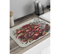 Коврик для сушки посуды JoyArty Гранатовый букет 58x38 см sbmrec_sd3435_58x38