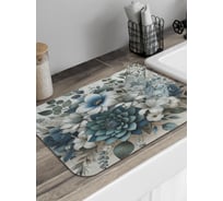 Коврик для сушки посуды JoyArty Зеленые сухоцветы 58x38 см sbmrec_sd3480_58x38