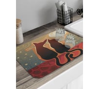 Коврик для сушки посуды JoyArty Мечтающие коты 58x38 см sbmrec_14815_58x38