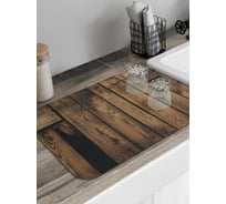 Коврик для сушки посуды JoyArty прямоугольный Деревянный забор 58x38 см sbmrec_21635_58x38