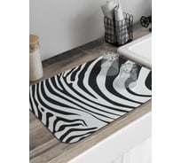 Коврик для сушки посуды JoyArty прямоугольный Зебровый узор 58x38 см sbmrec_12963_58x38