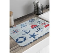 Коврик для сушки посуды JoyArty прямоугольный Знакомство с морем 58x38 см sbmrec_12567_58x38