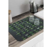 Коврик для сушки посуды JoyArty прямоугольный Зеленая стена 58x38 см sbmrec_sd3456_58x38