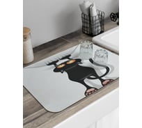 Коврик для сушки посуды JoyArty прямоугольный Кот-шкодник 58x38 см sbmrec_18507_58x38