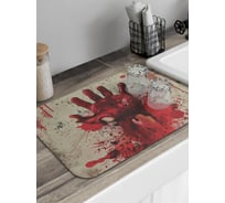 Коврик для сушки посуды JoyArty прямоугольный Кровавая рука 58x38 см sbmrec_sd3847_58x38