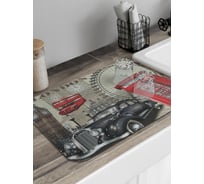 Коврик для сушки посуды JoyArty прямоугольный Лондон ретро 58x38 см sbmrec_85493_58x38