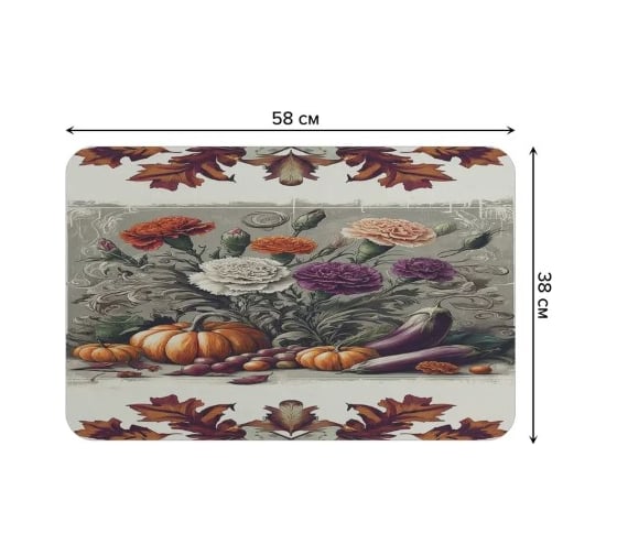 Коврик для сушки посуды JoyArty прямоугольный Осенние мотивы 58x38 см sbmrec_sd3429_58x38