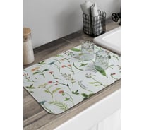 Коврик для сушки посуды JoyArty прямоугольный Редкие цветы 58x38 см sbmrec_14556_58x38